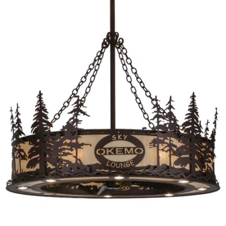 Meyda Tiffany Personalized 30" 5 Blade Indoor Ceiling Fan Mahogany Bronze