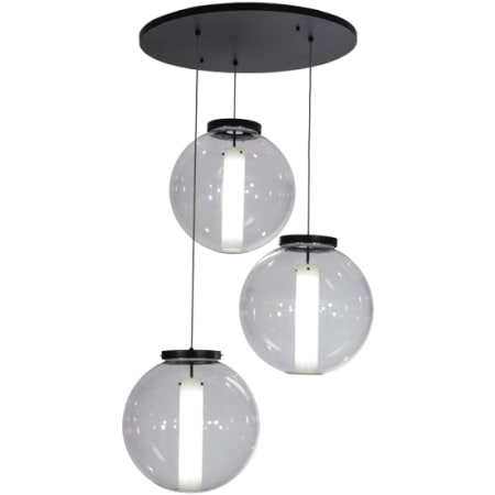 Meyda Tiffany Cilindro 3 Light 34" Wide Multi Light Pendant N/A