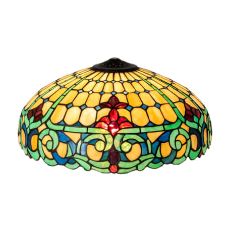 Meyda Tiffany Duffner and Kimberly 8" Tall Lamp Shade Green / Blue / Ivory