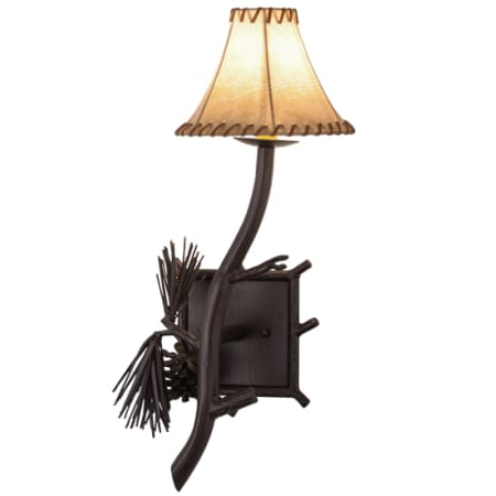 Meyda Tiffany Lone 22" Tall Wall Sconce Mahogany Bronze