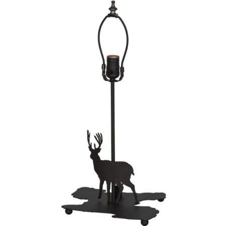 Meyda Tiffany Lone Deer 14" Tall Lamp Base Oil Rubbed Bronze