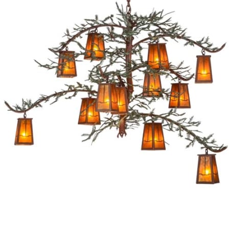 Meyda Tiffany Pine Branch Valley View 12 Light 52" Wide Chandelier N/A