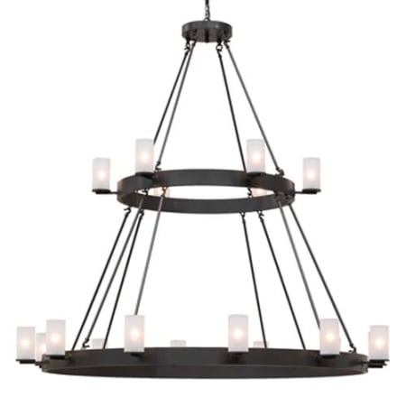 Meyda Tiffany Chappell 16 Light 72" Wide Ring Chandelier Timeless Bronze