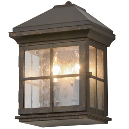 Meyda Tiffany Myles 2 Light 11" Tall Wall Sconce Gilded Tobacco