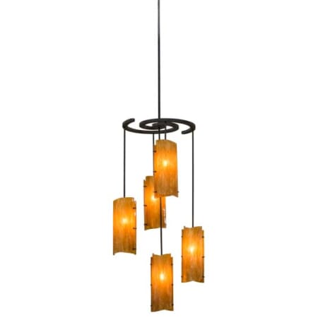Meyda Tiffany Vortex 5 Light 34" Wide Chandelier N/A