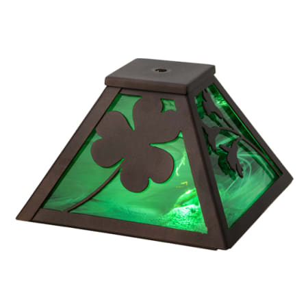 Meyda Tiffany Shamrock 5" Tall Lamp Shade Mahogany Bronze