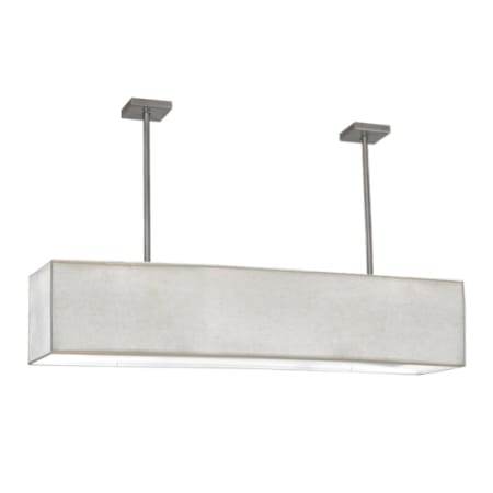 Meyda Tiffany Quadrato 2 Light 60" Wide Linear Pendant Brushed Nickel