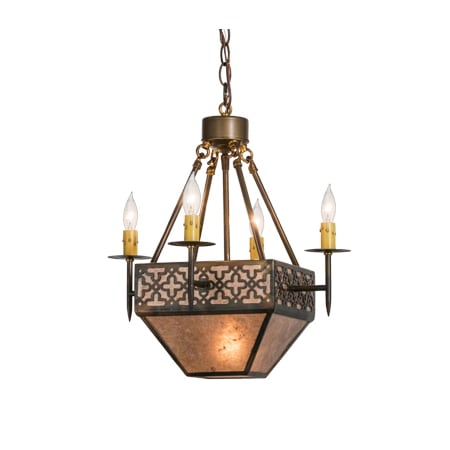Meyda Tiffany Gironde 16" Wide Taper Candle Pendant Antique Copper