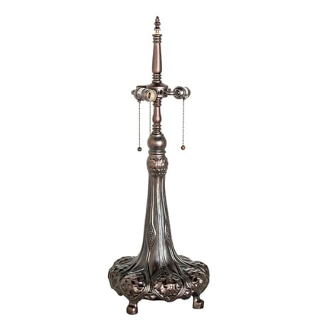 Meyda Tiffany Golden Lily 31" Tall Lamp Base Mahogany Bronze