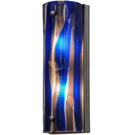Meyda Tiffany Metro 2 Light 16" Tall Wall Sconce Nickel Powder Coat