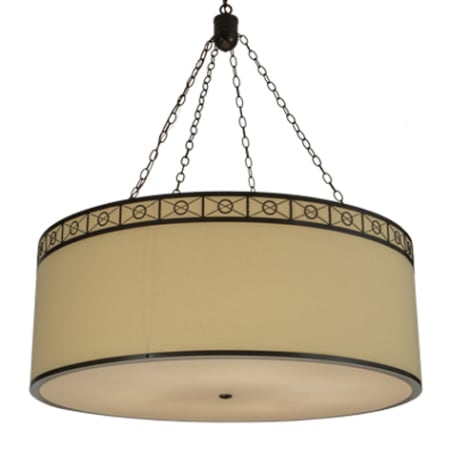 Meyda Tiffany Cilindro 8 Light 42" Wide Suspension Pendant Timeless Bronze