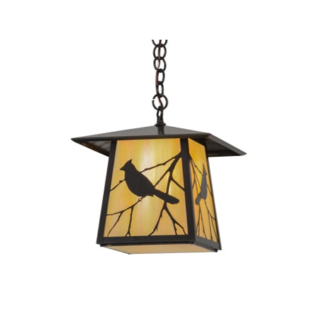 Meyda Tiffany Song Bird 16" Wide Pendant Craftsman Brown