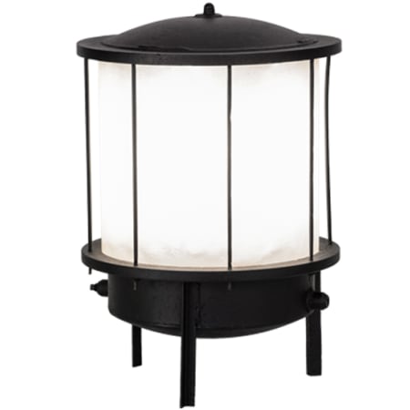 Meyda Tiffany Lighthouse 3 Light 23" Tall Pier Mount Post Light Craftsman Brown