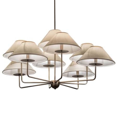 Meyda Tiffany Annacostia 9 Light 42" Wide Chandelier Antique Brass