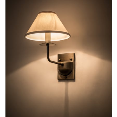 Meyda Tiffany Annacostia 11" Tall Wall Sconce Bronze