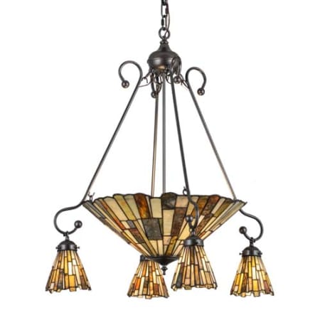 Meyda Tiffany Delta Jadestone 5 Light 30" Wide Chandelier N/A
