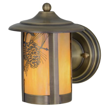 Meyda Tiffany Fulton 8" Tall Wall Sconce Bronze