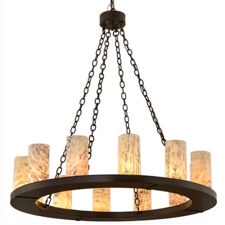 Meyda Tiffany Loxley 12 Light 42" Wide Ring Chandelier Timeless Bronze
