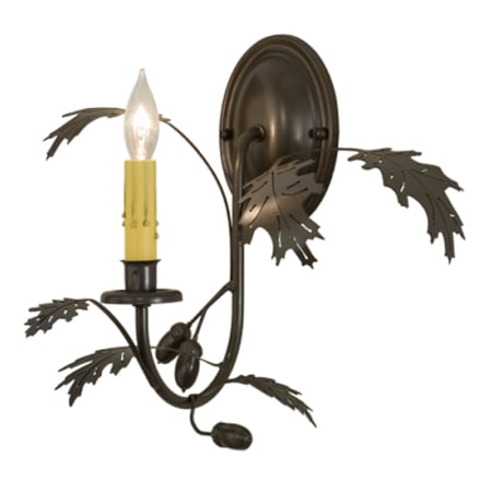 Meyda Tiffany Oak 14" Tall Wall Sconce Timeless Bronze