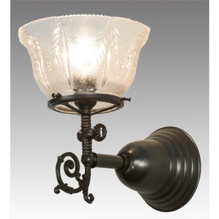 Meyda Tiffany Revival 9" Tall Wall Sconce Craftsman Brown