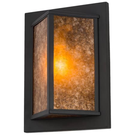 Meyda Tiffany Wedge 15" Tall Wall Sconce Wrought Iron