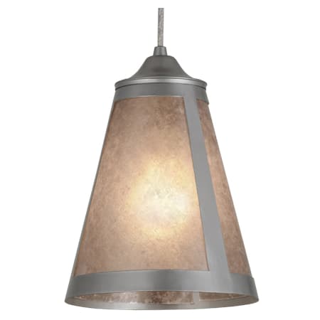 Meyda Tiffany Cantilever 9" Wide Mini Pendant Nickel
