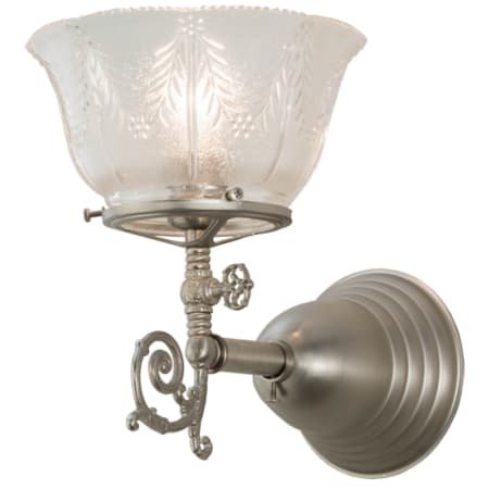 Meyda Tiffany Revival 10" Tall Wall Sconce Brushed Nickel