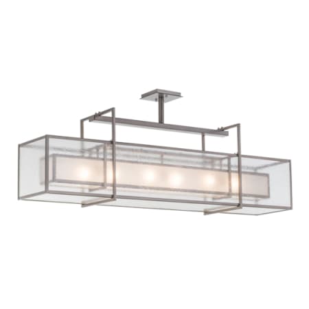 Meyda Tiffany Nelson 6 Light 54" Wide Linear Pendant Steel