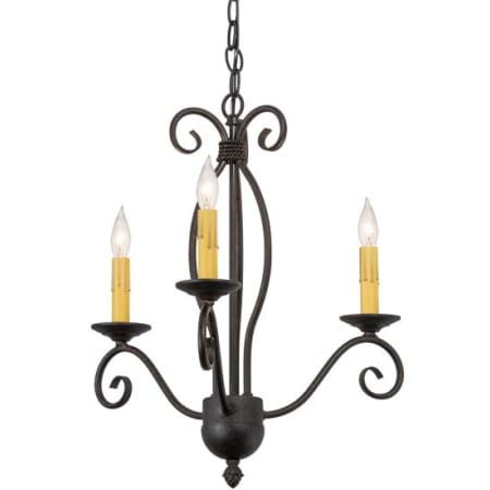 Meyda Tiffany Sienna 3 Light 18" Wide Taper Candle Multi Light Pendant N/A