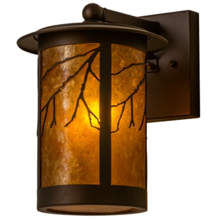 Meyda Tiffany Branches 12" Tall Wall Sconce Mahogany Bronze