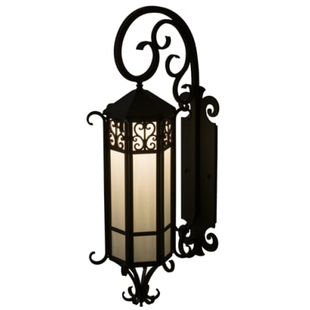 Meyda Tiffany Caprice 37" Tall Wall Sconce Wrought Iron