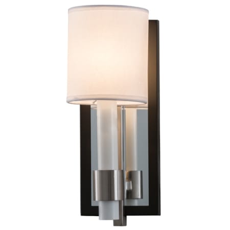 Meyda Tiffany Alberta 11" Tall Wall Sconce Pewter / Blackened Pewter / Mirror