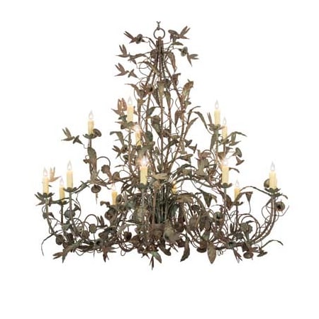 Meyda Tiffany Le Printemps 15 Light 60" Wide Taper Candle Style Chandelier N/A
