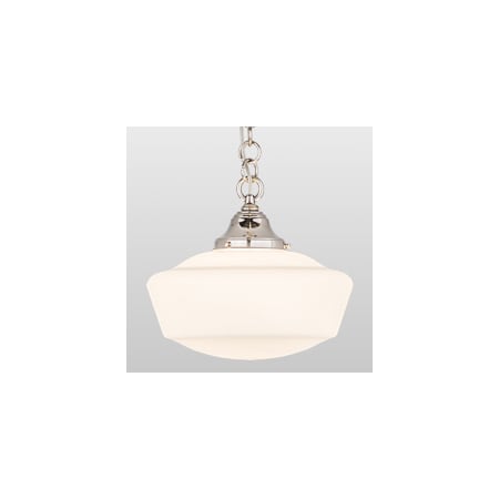 Meyda Tiffany Revival 12" Wide Pendant Polished Nickel