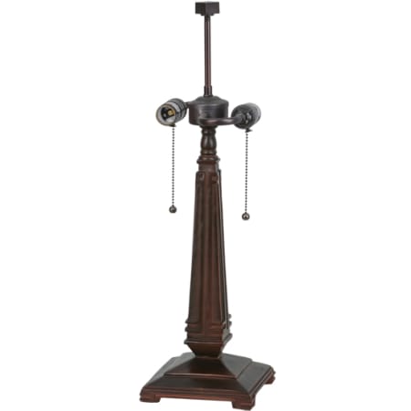 Meyda Tiffany Mission 23" Tall Lamp Base Mahogany Bronze