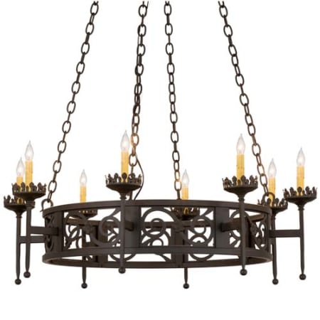 Meyda Tiffany Majella 8 Light 42" Wide Taper Candle Style Chandelier Oil Rubbed Bronze