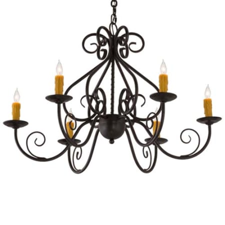 Meyda Tiffany Jenna 6 Light 36" Wide Taper Candle Style Chandelier Custom