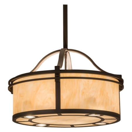 Meyda Tiffany Sargent 4 Light 24" Wide Pendant Oil Rubbed Bronze