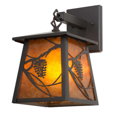 Meyda Tiffany Whispering Pines 13" Tall Wall Sconce Timeless Bronze