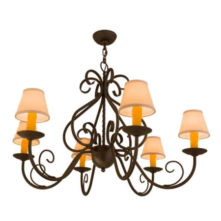 Meyda Tiffany Jenna 6 Light 37" Wide Chandelier N/A