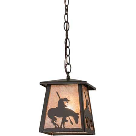 Meyda Tiffany Trails End 10" Wide Pendant Timeless Bronze