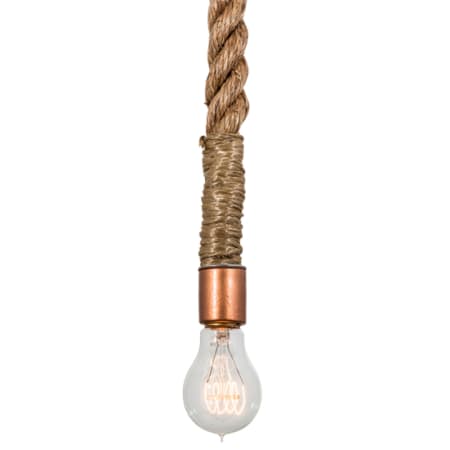 Meyda Tiffany Rope 5" Wide Mini Pendant Transparent Copper