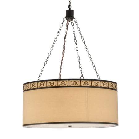 Meyda Tiffany Cilindro 4 Light 37" Wide Suspension Pendant Timeless Bronze