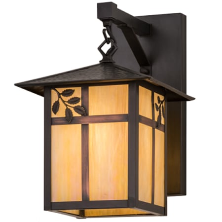 Meyda Tiffany Seneca 14" Tall Wall Sconce Craftsman Brown