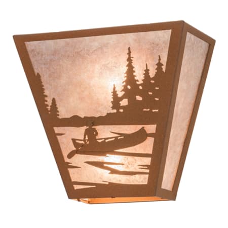 Meyda Tiffany Canoe 2 Light 11" Tall Wall Sconce Earth