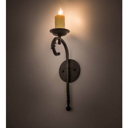Meyda Tiffany Andorra 20" Tall Wall Sconce Chestnut