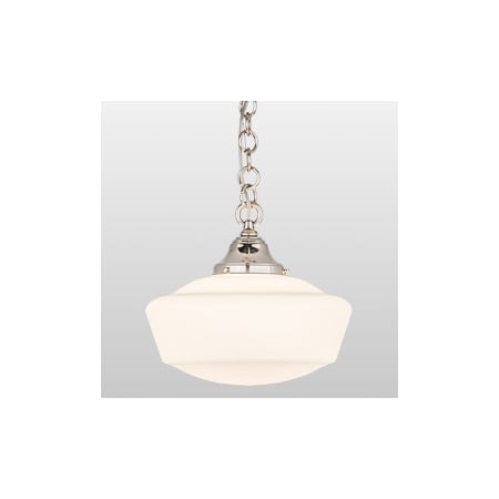 Meyda Tiffany Revival 12" Wide Pendant Polished Nickel