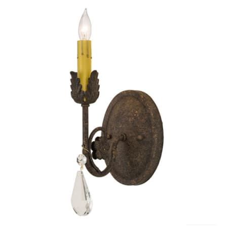 Meyda Tiffany Antonia 12" Tall Wall Sconce Antiquity Textured