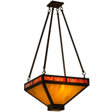 Meyda Tiffany Whitewing 2 Light 26" Wide Pendant Oil Rubbed Bronze