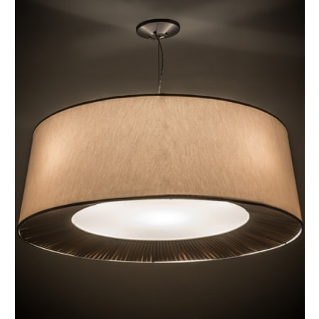 Meyda Tiffany Bruges 5 Light 42" Wide Pendant Nickel